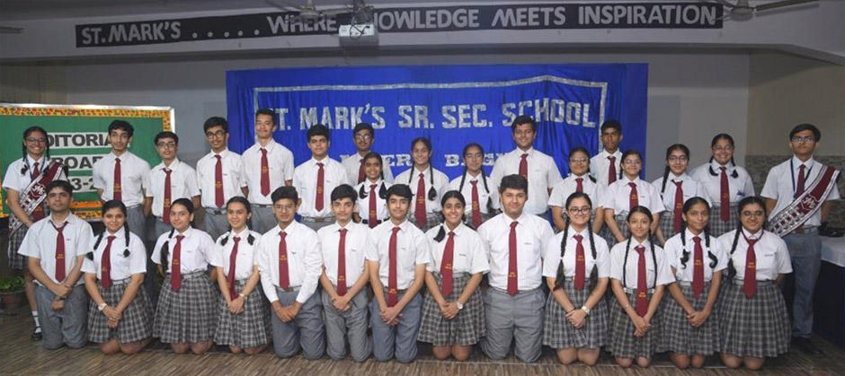 St. Mark’s Meera Bagh - Investiture Ceremony: Vice Student Council 2023-24 : Click to Enlarge St. Mark’s Meera Bagh - Investiture Ceremony: Vice Student Council 2023-24 : Click to Enlarge