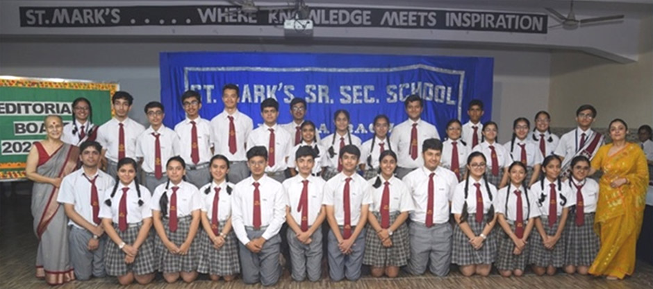 St. Mark’s Meera Bagh - Investiture Ceremony: Senior Vice-Student Council 2023-24 : Click to Enlarge St. Mark’s Meera Bagh - Investiture Ceremony: Senior Vice-Student Council 2023-24 : Click to Enlarge