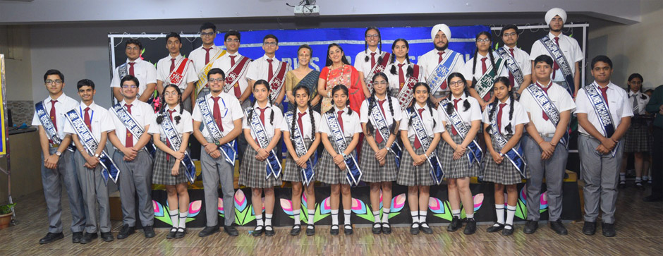 St. Mark's School, Meera Bagh - Investiture Ceremony: Senior Student Council 2023-24 : Click to Enlarge