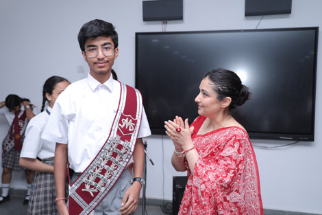 St. Mark’s Meera Bagh - Investiture Ceremony - Principal Madam and Sports Captain (Boys) : Click to Enlarge St. Mark’s Meera Bagh - Investiture Ceremony - Principal Madam and Sports Captain (Boys) : Click to Enlarge