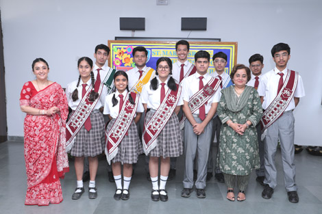 St. Mark’s Meera Bagh - Investiture Ceremony - Head Boy, Head Girl and School Captains with Principal : Click to Enlarge St. Mark’s Meera Bagh - Investiture Ceremony - Head Boy, Head Girl and School Captains with Principal : Click to Enlarge