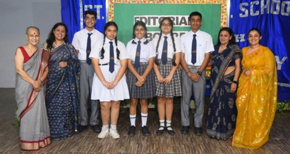 St. Mark’s Meera Bagh - The Editorial Board 2023-24 was felicitated with their official ties by our Principal, Ms. Anjali Aggarwal and our Vice Principal, Ms. Ritika Anand : Click to Enlarge
