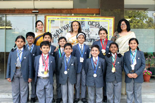 St. Mark's School, Meera Bagh - Silverzone Olympiads : Click to Enlarge