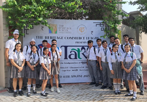 St. Mark's Sr. Sec. Public School School, Meera Bagh - Students from Classes XI and XII participated in the Interschool Commerce Fest: Heritage Commerce League organised by The Heritage School, Rohini, Delhi : Click to Enlarge