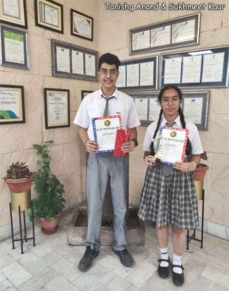 St. Mark's Sr. Sec. Public School School, Meera Bagh - Our students shine at CONFLUENCE 2023 organized by KR Mangalam Word school, Vikaspuri : Click to Enlarge