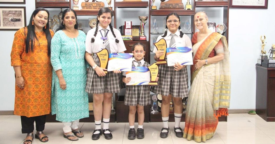 St. Mark's Sr. Sec. Public School School, Meera Bagh - Treasures of Happiness: Our students shine at UNNAT 2023 organised by Indraprastha World School, Paschim Vihar : Click to Enlarge