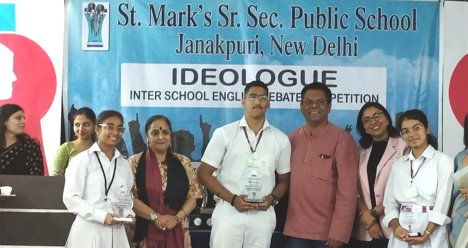 St. Mark's Sr. Sec. Public School School, Meera Bagh - Ideologue, the Annual Inter School Debate Competition : Click to Enlarge