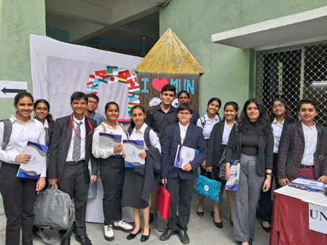 St. Mark's Sr. Sec. Public School School, Meera Bagh - A delegation of 14 students attended and won prizes at NC Jindal Public School MUN : Click to Enlarge
