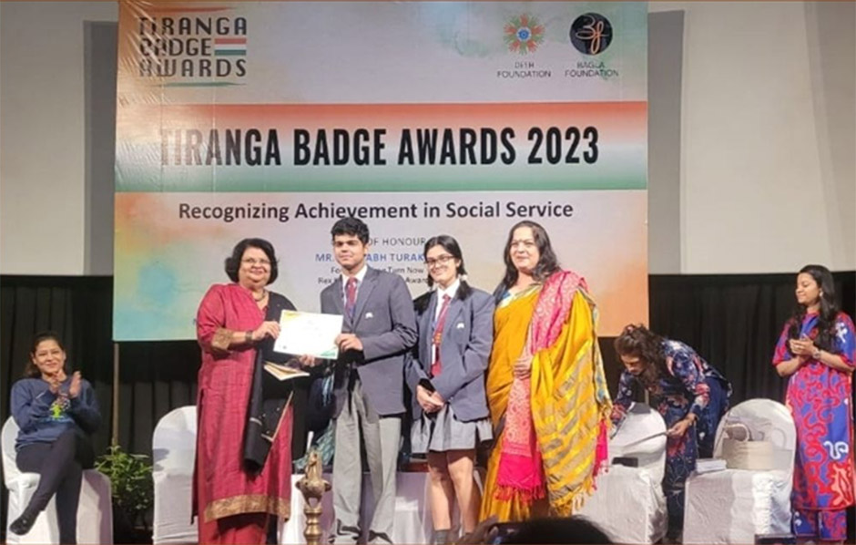 St. Mark's Sr. Sec. Public School School, Meera Bagh - Silver Award at Tiranga Badge Awards : Click to Enlarge