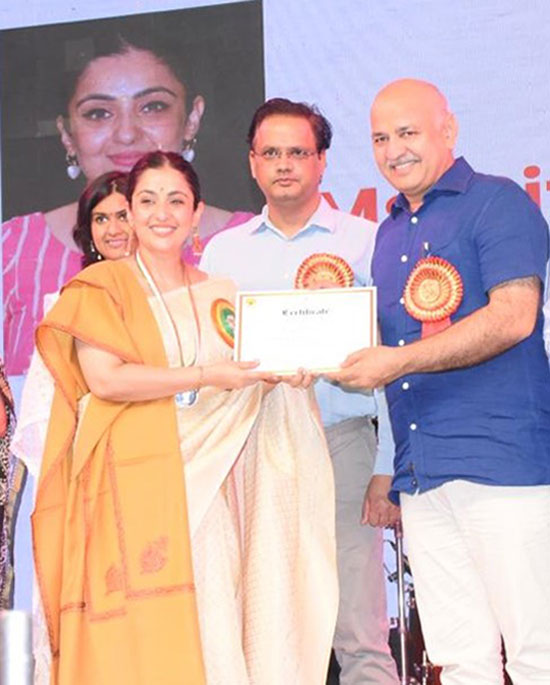 St. Mark’s School, Meera Bagh - Ms. Ritika Anand, Vice Principal (Academics) - Proud Recipient of State Teachers’ Award 2022 : Click to Enlarge
