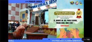 SMS Meera Bagh shines in the 11th Online Fully Residential Schools International Symposium (FRSIS) 2023, hosted by the Malaysian Ministry of Education : Click to Enlarge