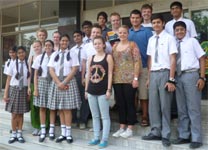 St. Mark's Sr. Sec. Public School, Meera Bagh, hosts students from John Bauer, Ystad, Sweden : Click to Enlarge