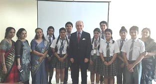 St. Mark's School, Meera Bagh visits the Embassy of Greecee : Click to Enlarge
