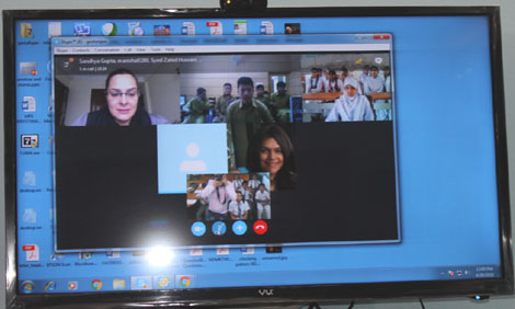 St. Mark's School, Meera Bagh - Generation Global Video Conference : Click to Enlarge