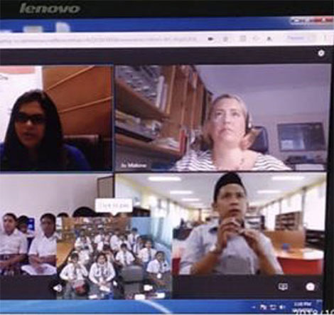 St. Mark's School, Meera Bagh - Video Conference : Click to Enlarge