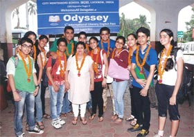 Students of St. Mark's, Meera Bagh win at LITFEST (V Odyssey) : Click to Enlarge