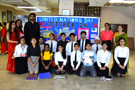 St. Mark’s Sr. Sec. Public School, Meera Bagh - UN Day : Click to Enlarge