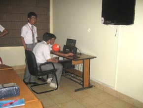 Observation of Transit of Venus in St. Mark's School, Meera Bagh : Click to Enlarge