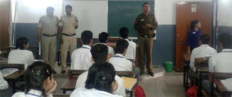 St. Mark's, Meera Bagh - Talk on Road Safety : Click to Enlarge