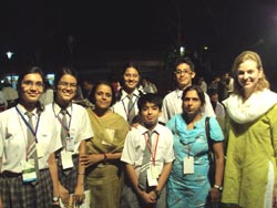 SMS, Meera Bagh children at Dilli Haat : Click to Enlarge