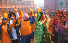 Class VII Students celebrating Lohri