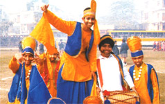 Its festival time for Class VII - Bhagra Performed