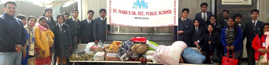 St. Mark's School, Meera Bagh - Visit to Old Age Home : Earth Saviours Foundation : Click to Enlarge