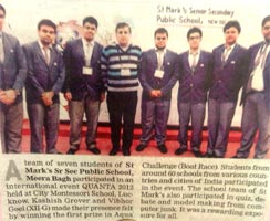St. Mark's School, Meera Bagh, Delhi - Media Coverage