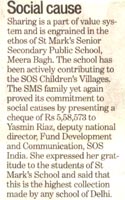 St. Mark's School, Meera Bagh, Delhi - Media Coverage