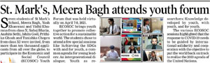 St. Mark's School, Meera Bagh, Delhi - Media Coverage