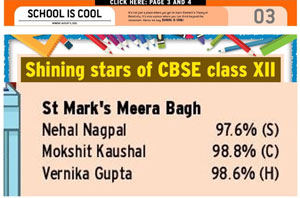 St. Mark's School, Meera Bagh, Delhi - Media Coverage