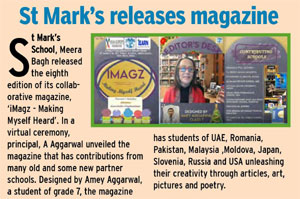 St. Mark's School, Meera Bagh, Delhi - Media Coverage