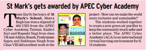 St. Mark's School, Meera Bagh, Delhi - Media Coverage