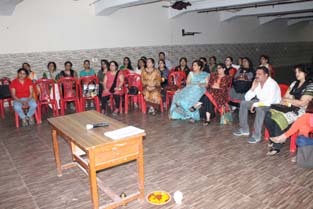 St. Mark's School, Meera Bagh - Workshop on How to handle students : Click to Enlarge