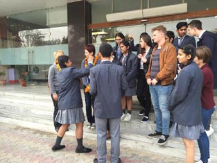 St. Mark's School, Meera Bagh - We welcome our guests from Slovenia : Click to Enlarge