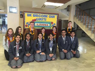 St. Mark's School, Meera Bagh - We welcome our guests from Slovenia : Click to Enlarge