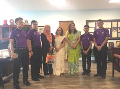 St. Mark's School, Meera Bagh - Guests from Malaysia : Click to Enlarge