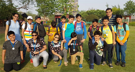 St. Mark's School, Meera Bagh - Night Sky session for members of the Astronomy Club : Click to Enlarge
