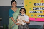St. Mark's School, Meera Bagh - Students of Classes III and IV participate in English Poetry Recitation Competition : Click to Enlarge