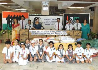 St. Mark's School, Meera Bagh - We contribute for the victims of the flood affected states : Click to Enlarge