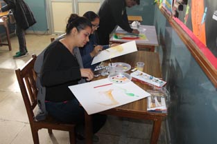 St. Mark's School, Meera Bagh - A splash of colour - Budding Artists observed : Click to Enlarge