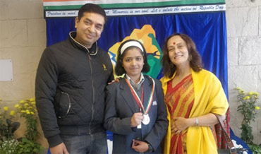 St. Mark's School, Meera Bagh - Rohan Chawla, VII-C, Vedika Kapoor, VII-F and Ayush, XI-F perform remarkably in various sporting events : Click to Enlarge