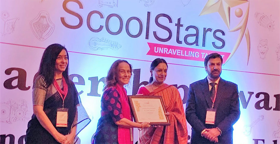 St. Mark's School, Meera Bagh - We are awarded the ScoolStars Leadership Award for excellence in Co-curricular Education : Click to Enlarge