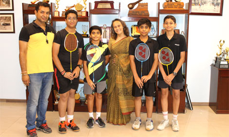 St. Mark's School, Meera Bagh - Excellent performance at the Zonal Badminton Championships : Click to Enlarge