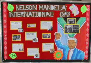 St. Mark's School, Meera Bagh - Our homage to Nelson Mandela : Click to Enlarge