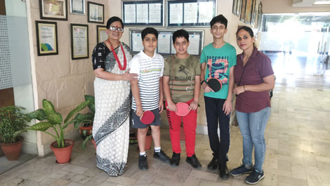 St. Mark's School, Meera Bagh - Our Table Tennis Champs (Junior and Sub-Junior) excel in the Zonal Championships : Click to Enlarge