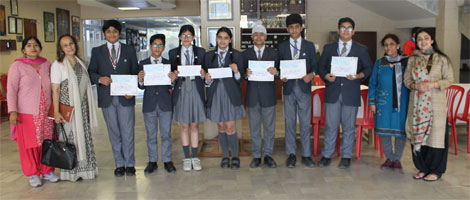 St. Mark's School, Meera Bagh - Sanskrit Recitation Zonal Level Competition winners awarded : Click to Enlarge