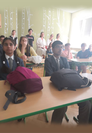 St. Mark's School, Meera Bagh - Our Principal, Ms. A. Aggarwal, leads the delegation to Zilina, Slovakia : Click to Enlarge