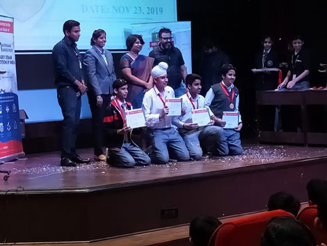 St Mark's School, Meera Bagh - After the International Robotics Zonal Competition, time for the nationals for our young robotics enthusiasts : Click to Enlarge