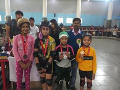 St. Mark's School, Meera Bagh - Our young skaters perform extremely well at the South Delhi Skating Championship : Click to Enlarge